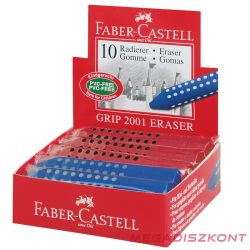   Radír FABER-CASTELL Grip 2001 háromszögletű 90x15x15mm piros/kék