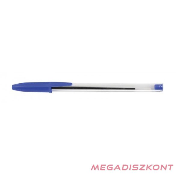 Golyóstoll eldobható kupakos 0,7mm kék