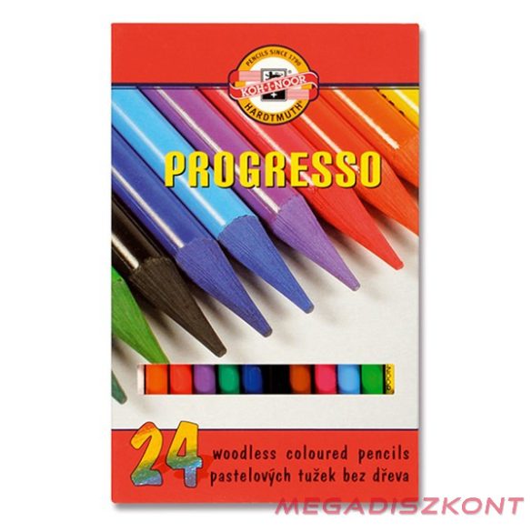 Színes ceruza KOH-I-NOOR 8758 Progresso hengeres 24 darabos