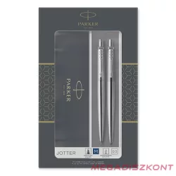   Golyóstoll készlet PARKER Jotter golyóstoll + nyomósiron ezüst ezüst klipsz