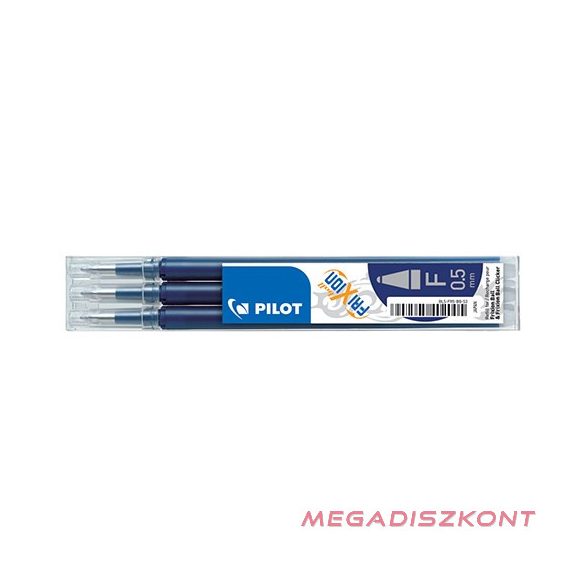 Tollbetét roller PILOT Frixion Clicker/Ball radírozható 0,25 mm tintakék 3 darabos