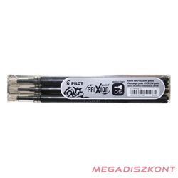  Tollbetét roller PILOT Frixion Point tűhegyű radírozható 0,25 mm fekete 3 darabos