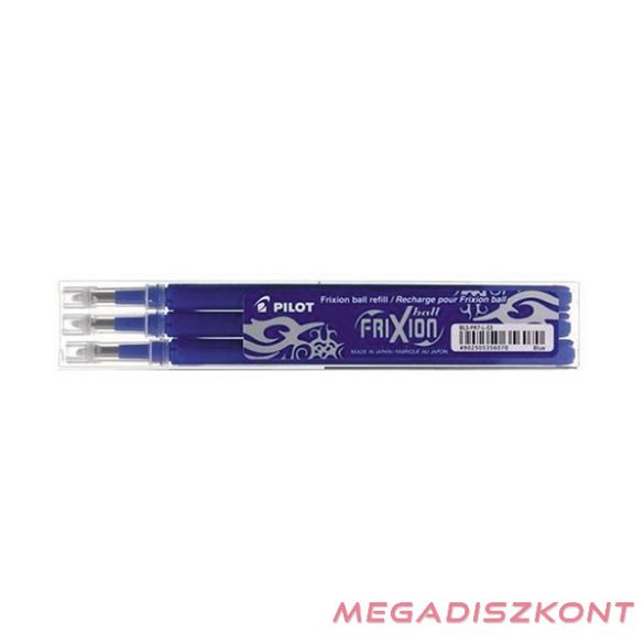 Tollbetét roller PILOT Frixion Clicker/Ball radírozható 0,35 mm kék 3 darabos