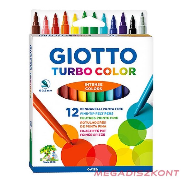 Filctoll GIOTTO Turbo Color 12 darabos