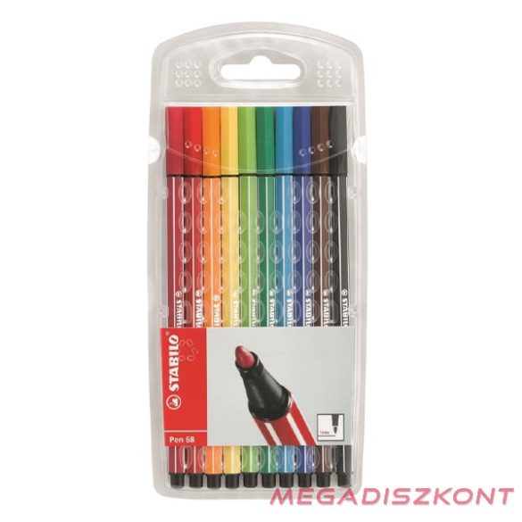 Filctoll STABILO Pen 68 10 darabos