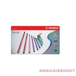 Filctoll STABILO Pen 68 40 darabos fém dobozban