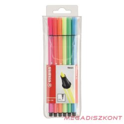 Filctoll STABILO Pen 68 neon 6 darabos