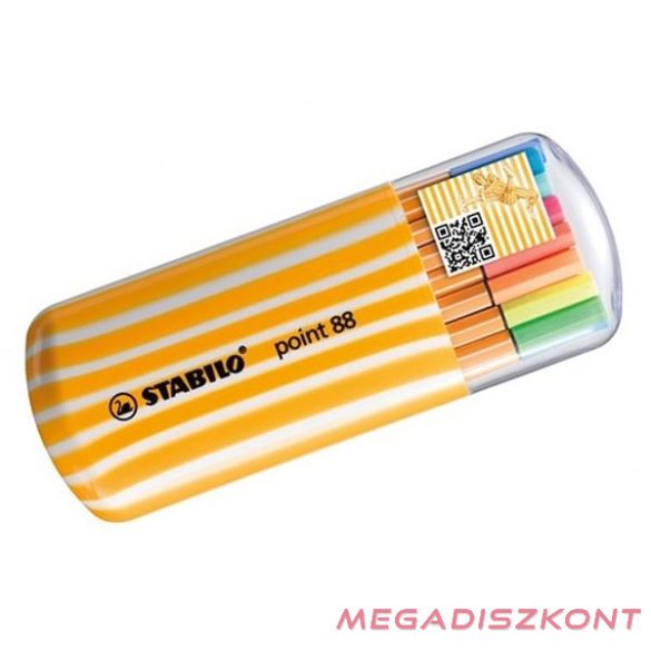 Tűfilc STABILO Point 88 Zebrui 20 darabos (15+5)
