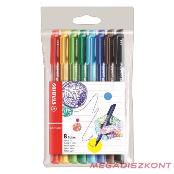 Filctoll STABILO PointMax 0.8 8 darabos