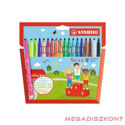 Filctoll STABILO Trio A-Z 18 darabos