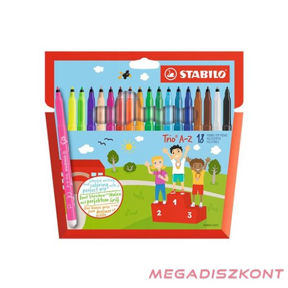 Filctoll STABILO Trio A-Z 18 darabos