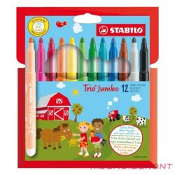 Filctoll STABILO Trio Jumbo 12 darabos