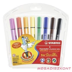 Filctoll STABILO Trio Scribbi 8 darabos