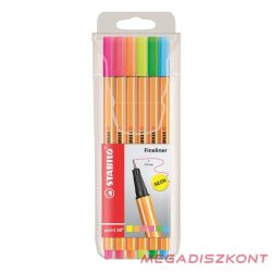 Tűfilc STABILO Point 88 neon 6 darabos