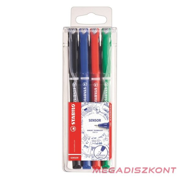 Tűfilc STABILO Sensor 0.3mm 4 darabos