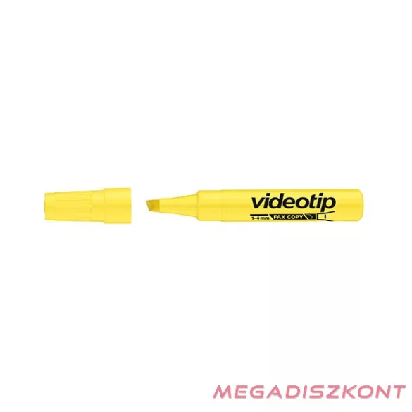 Szövegkiemelő ICO Videotip sárga 1-4mm