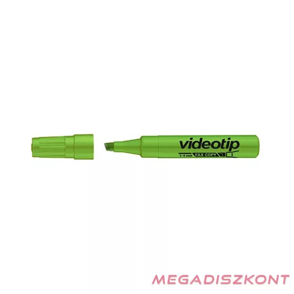 Szövegkiemelő ICO Videotip zöld 1-4mm