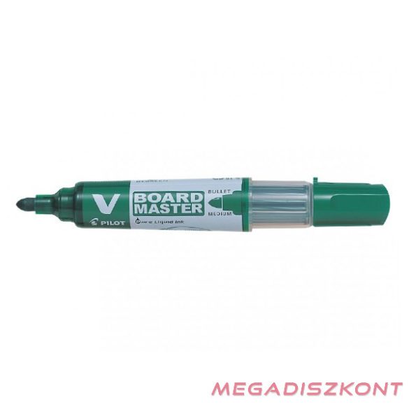 Táblamarker PILOT V-Board Master kerek zöld
