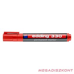 Alkoholos marker EDDING 330 vágott piros