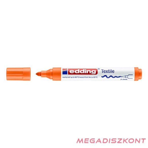 Textilmarker EDDING 4500 narancs