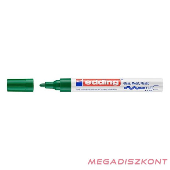Lakkmarker EDDING 750 2-4mm  zöld