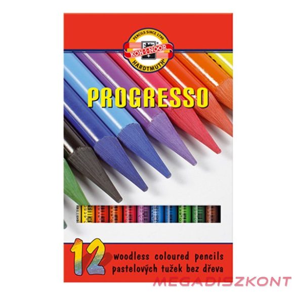 Színes ceruza KOH-I-NOOR 8756 Progresso hengeres 12 darabos