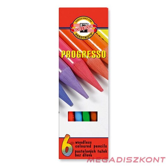 Színes ceruza KOH-I-NOOR 8755 Progresso hengeres 6 darabos