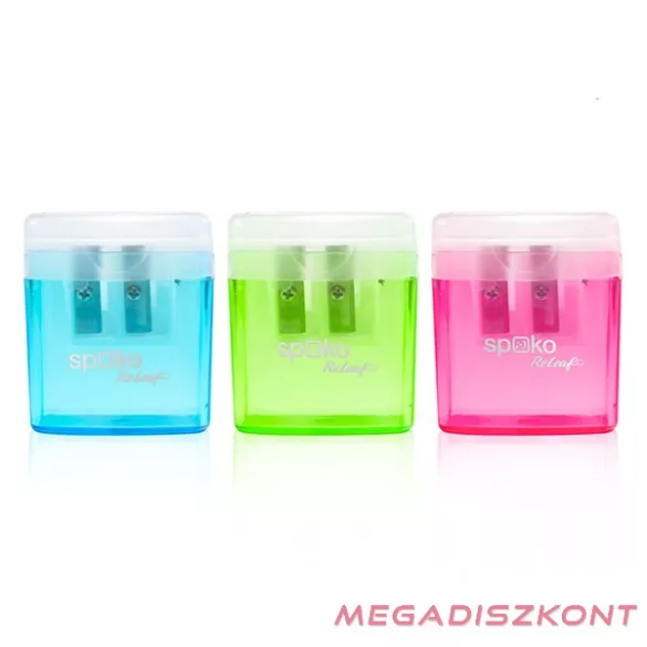 Hegyező SPOKO ReLeaf Boxy Duo SO385 2 lyukú tartályos vegyes színekben