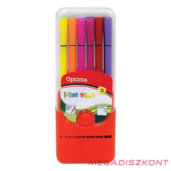 Filctoll OPTIMA műanyag tokos 12 darabos