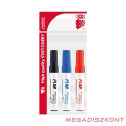 Táblamarker ICO Plan kerek 1-3mm 3 darabos