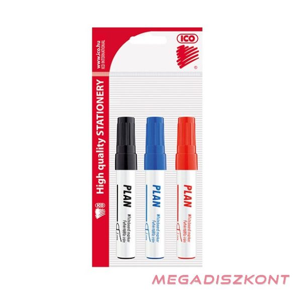 Táblamarker ICO Plan kerek 1-3mm 3 darabos