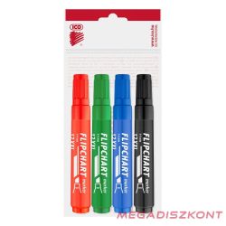 Flipchart marker ICO Artip 12 XXL vágott 1-4mm 4 darabos