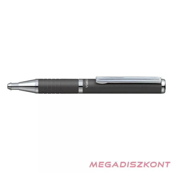 Golyóstoll ZEBRA SL-F1 0,7 mm metál szürke