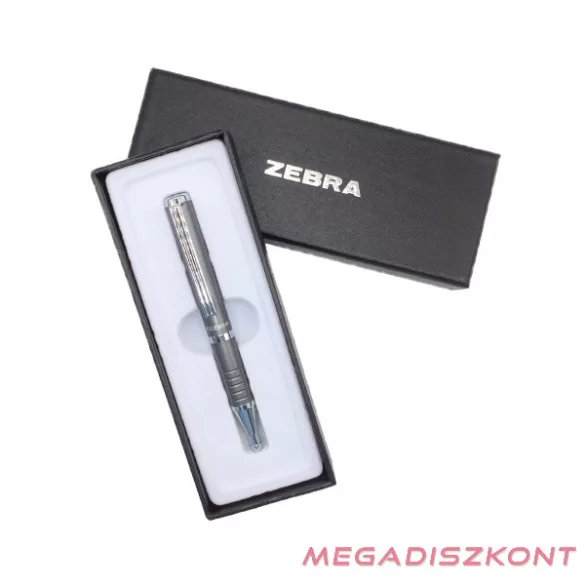 Golyóstoll ZEBRA SL-F1 0,7 mm metál szürke