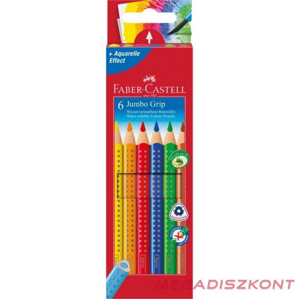 Színes ceruza FABER-CASTELL Jumbo Grip háromszögletű 6 darabos