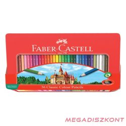   Színes ceruza FABER-CASTELL hatszögletű fémdobozos 36 darabos