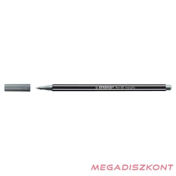 Filctoll STABILO Pen 68 metallic ezüst