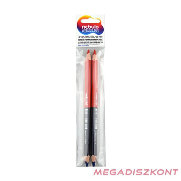 Postairón NEBULO Jumbo háromszögletű 2 darabos piros-kék