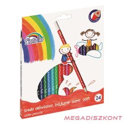 Színes ceruza FIORELLO háromszögletű 24 darabos