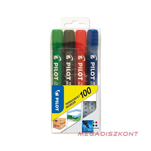 Alkoholos marker PILOT 4 darabos