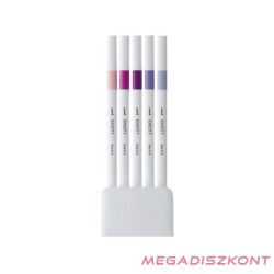   Tűfilc UNI EMOTT 5 darabos 0,4mm (babarózsaszín, pink, mályva, lila, tengeri köd)