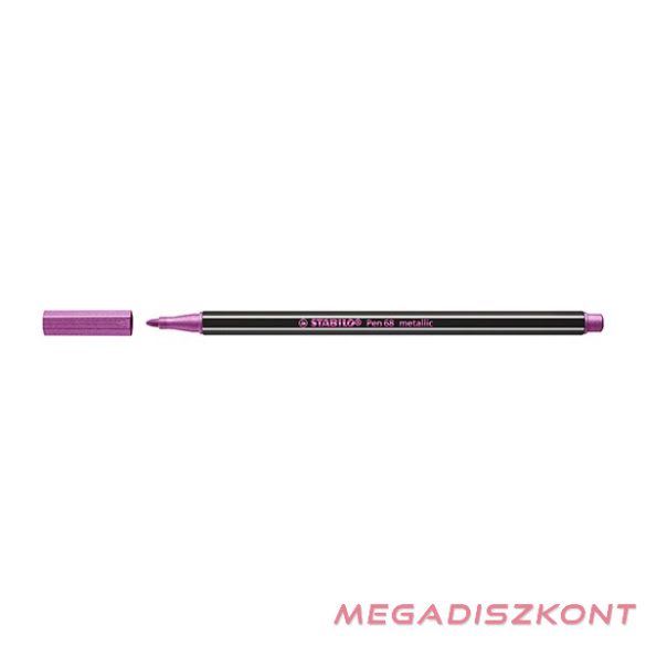 Filctoll STABILO Pen 68 metallic rózsaszín