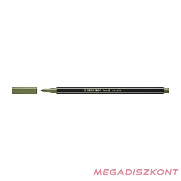Filctoll STABILO Pen 68 metallic világoszöld