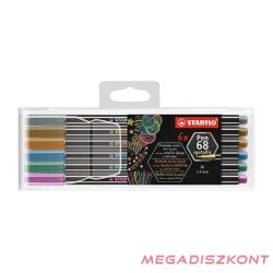 Filctoll STABILO Pen 68 metallic 6 darabos