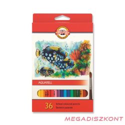   Színes ceruza KOH-I-NOOR 3719 Mondeluz Aquarell hatszögletű 36 darabos
