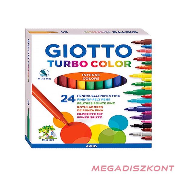 Filctoll GIOTTO Turbo Color 2,8mm 24 darabos