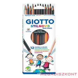   Színes ceruza GIOTTO Stilnovo hatszögletű 12 darabos bőr tónusú színek