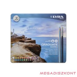   Színes ceruza LYRA Graduate Aquarell hatszögletű fémdoboz 24 darabos