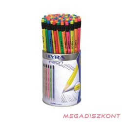   Grafitceruza LYRA Neon HB hengeres radíros fémhengerben 96 darabos