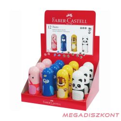   Hegyező FABER-CASTELL 5835 Faces egylyukú tartályos radírral vegyes minta
